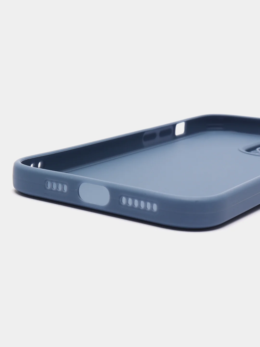 Синий меланж чехол для iPhone 14 / 14 Pro / 14 Plus / 14 Pro Max (айфон 14) силиконовый