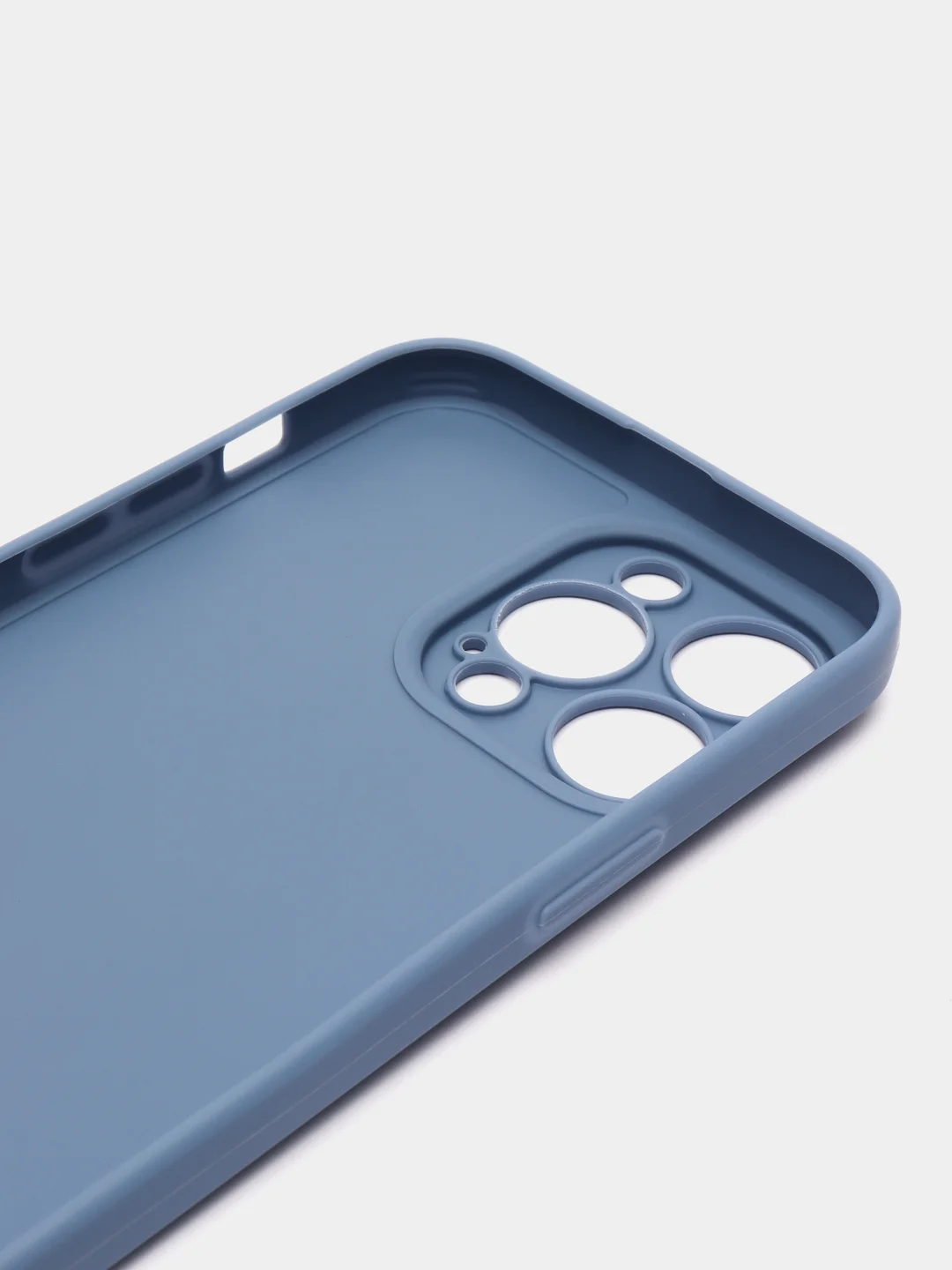 Синий меланж чехол для iPhone 14 / 14 Pro / 14 Plus / 14 Pro Max (айфон 14) силиконовый