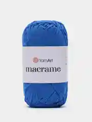 Синий пряжа YarnArt Macrame, шнур полиэфирный для вязания и макраме, полиэстер, 90 г, 130 м, 2мм