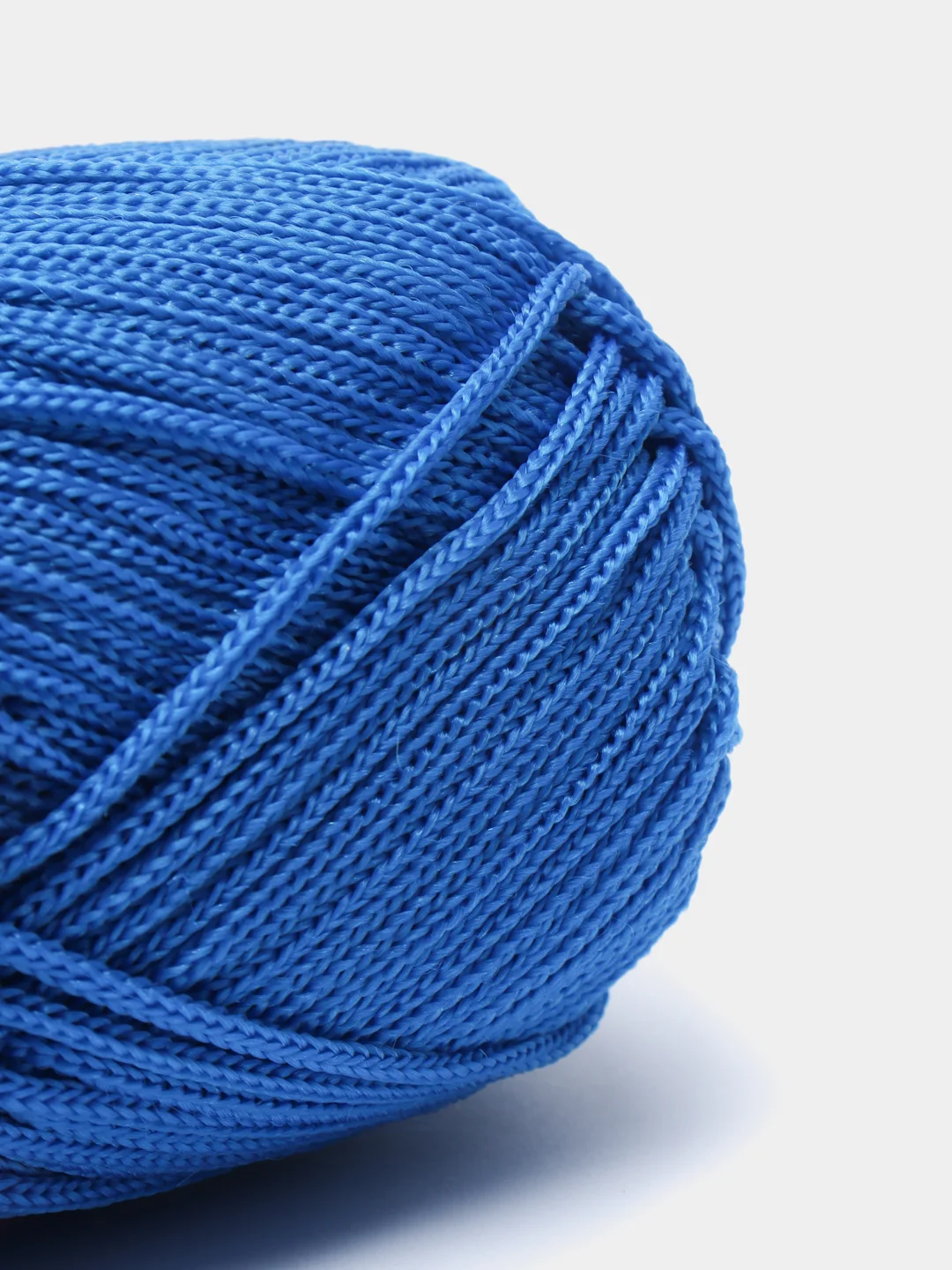 Синий пряжа YarnArt Macrame, шнур полиэфирный для вязания и макраме, полиэстер, 90 г, 130 м, 2мм
