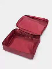 Бордовый сумка-органайзер дорожная, на молнии, косметичка, унисекс
