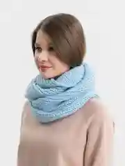 Голубой шарф-снуд женский "Лизабет"