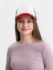 Синий кепка бейсболка летняя, с сеткой, унисекс, 56-58 см