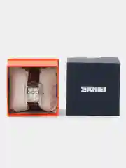 Шоколадный наручные часы женские Skmei 1281 в подарочной упаковке