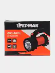 Фонарь прожектор ЧИНГИСХАН, 1 LED + 1 COB, 3 Вт + 3 Вт, аккумулятор 2400 мАч, USB, пластик