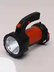 Фонарь прожектор ЧИНГИСХАН, 1 LED + 1 COB, 3 Вт + 3 Вт, аккумулятор 2400 мАч, USB, пластик