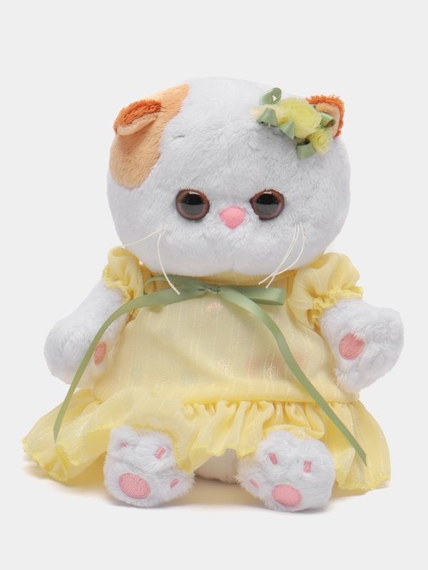 Мягкая игрушка Budi Basa "Кошечка Ли-Ли", в платье из шифона, 20 см
