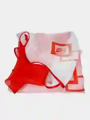 Алый тюль угловая
