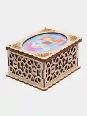 Карамельный шкатулка деревянная