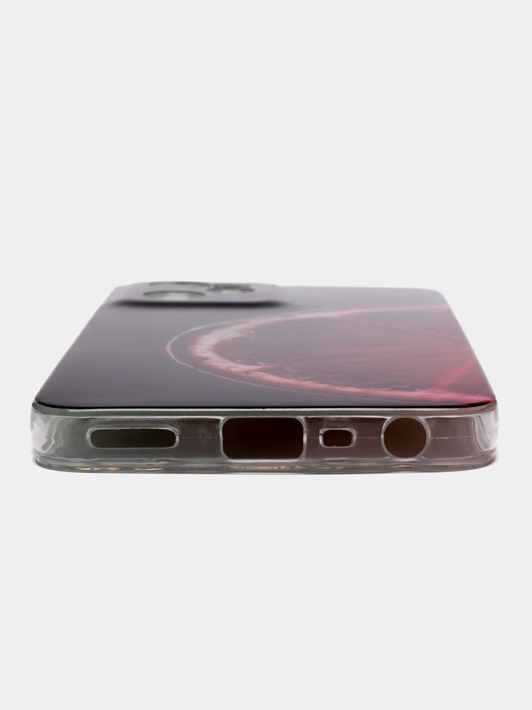 Бордовый чехол с рисунком на Realme C35 (Реалми С35)