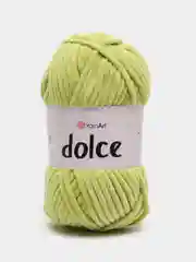 Оливковый пряжа плюшевая YarnArt Dolce (ЯрнАрт Дольче)