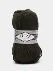 Тёмно-зелёный пряжа Alize Superlana Maxi, 100 г, 75% акрил, 25% шерсть