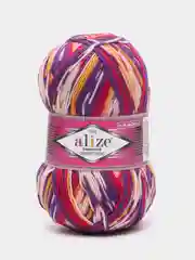 Конфетный пряжа носочная Alize Superwash Comfort Socks, 75% шерсть 25% полиамид, 100 г, 420 м