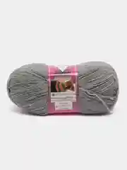 Серый меланж пряжа носочная Alize Superwash Comfort Socks, 75% шерсть 25% полиамид, 100 г, 420 м