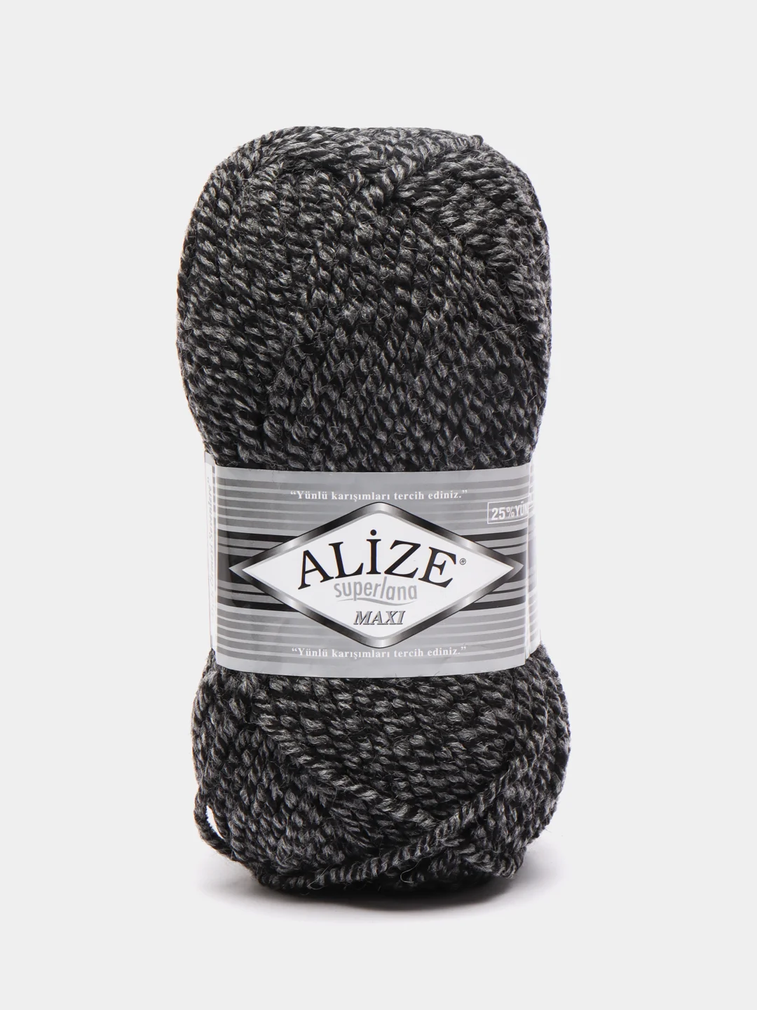 Хром пряжа Alize Superlana Maxi, 100 г, 75% акрил, 25% шерсть