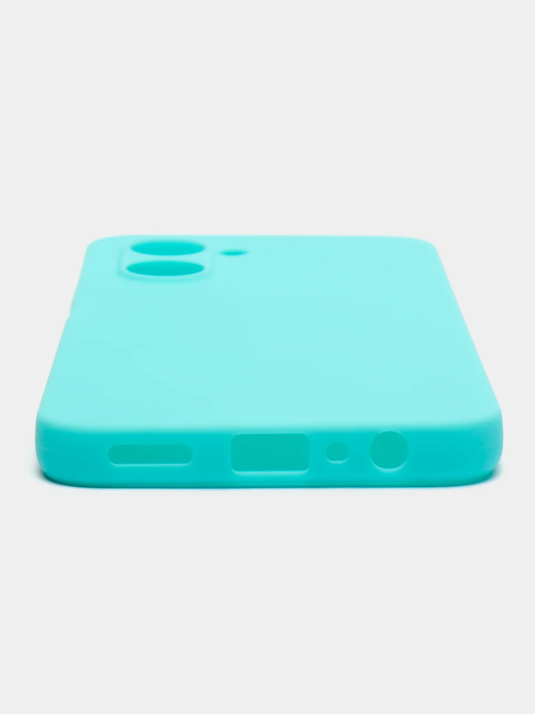 Бирюзовый чехол для Realme C33 (Реалми С33) силиконовый, матовый