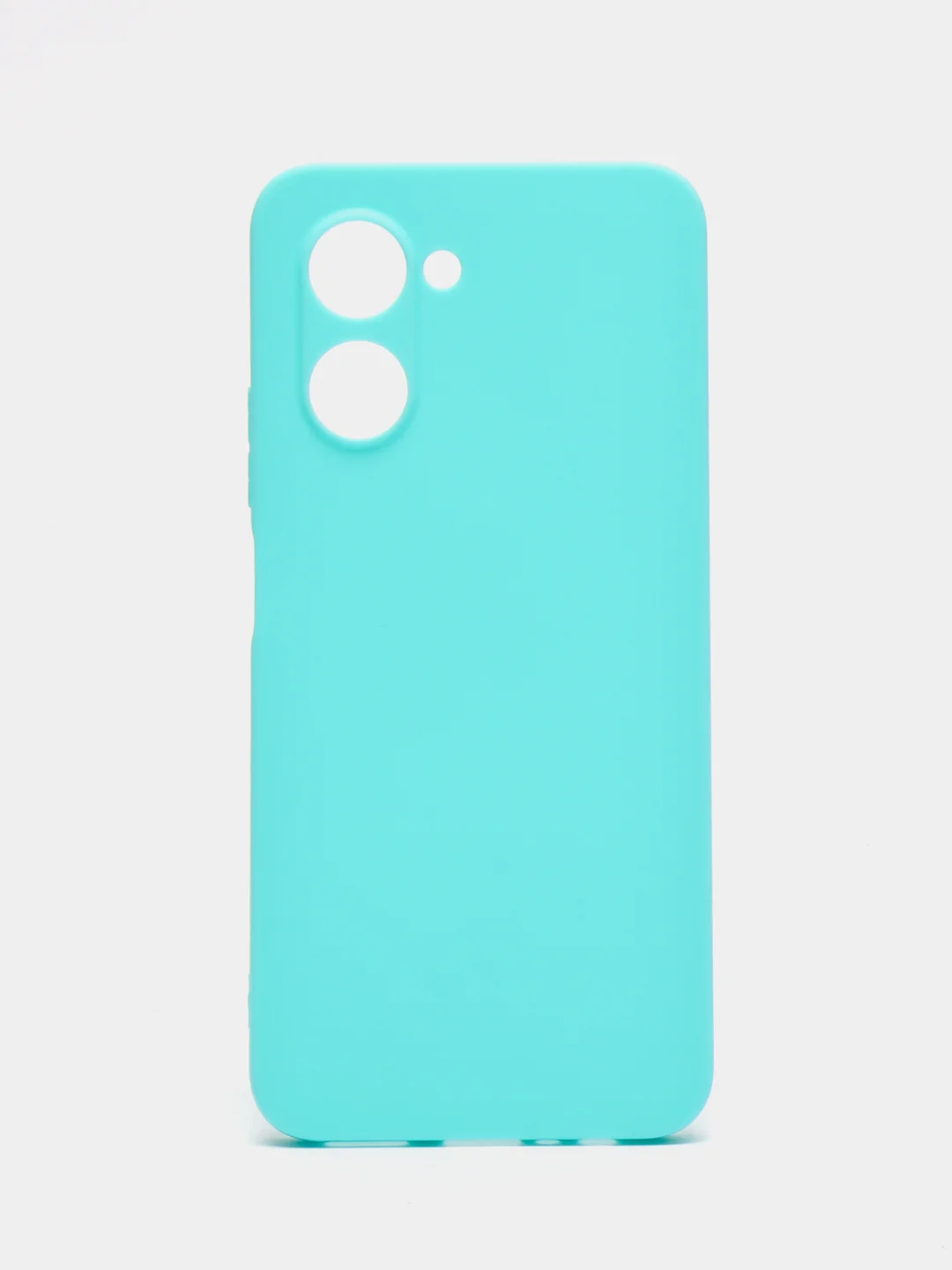Бирюзовый чехол для Realme C33 (Реалми С33) силиконовый, матовый