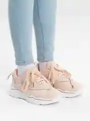 Розовый кроссовки женские, демисезонные, экокожа