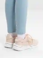 Розовый кроссовки женские, демисезонные, экокожа