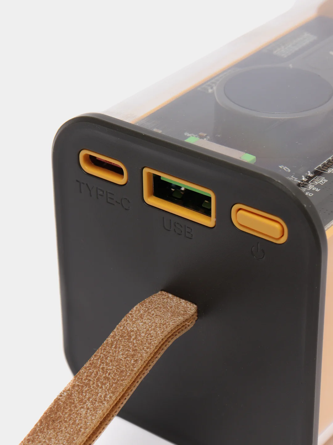 Желтый пауэрбанк c быстрой зарядкой, 22,5 W, 20000 mAh