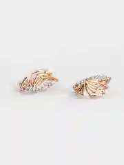 Золотой серьги на английском замке "Fallon Jewelry"