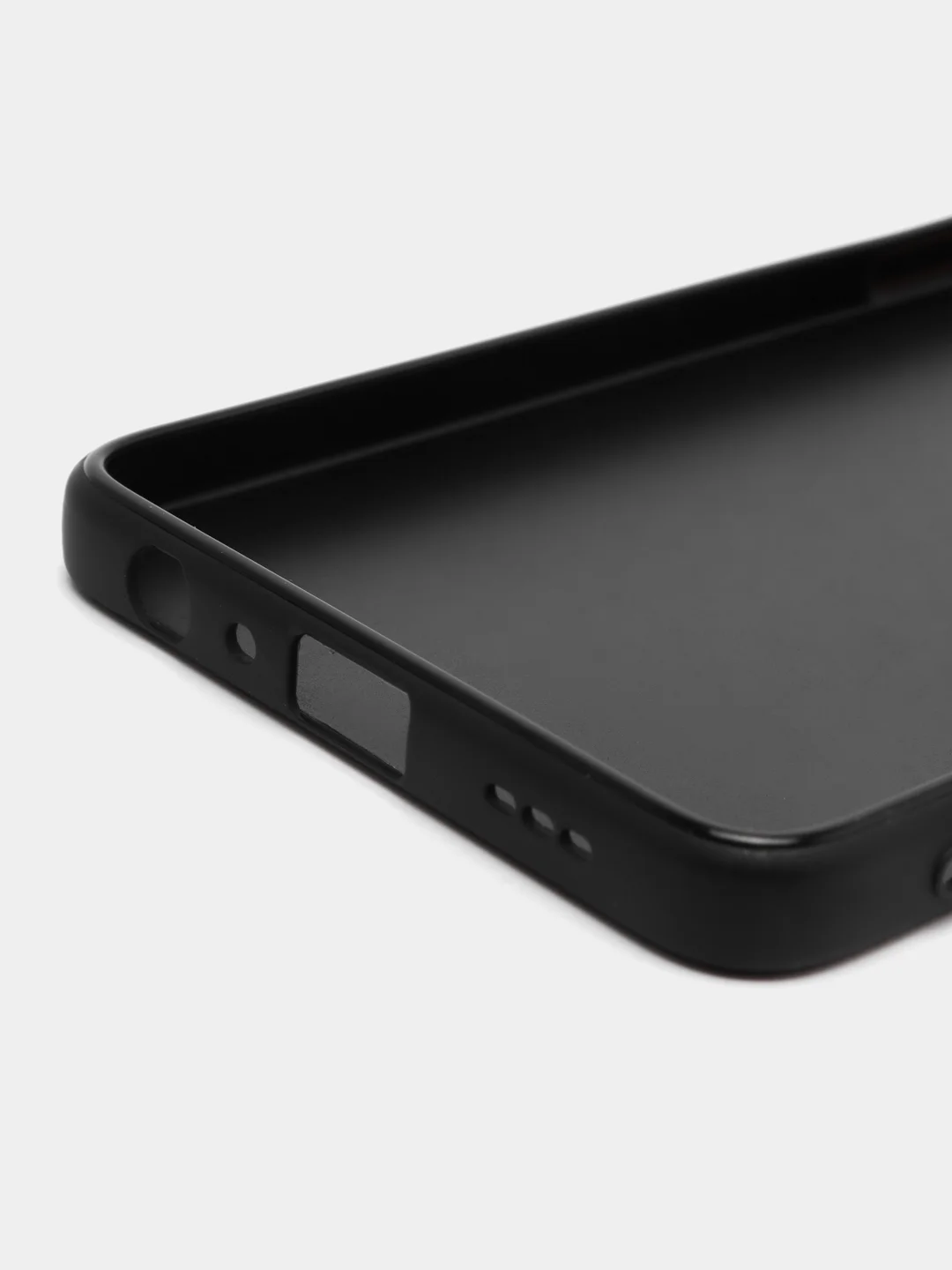Черный чехол ROSCO для Oppo Reno 7 4G матовый, силиконовый, тонкий, бортик вокруг камер