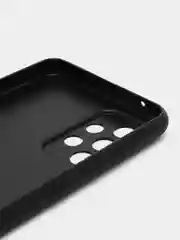Черный чехол матовый силиконовый ROSCO для Samsung Galaxy A52, бортик вокруг камер