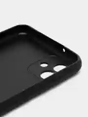 Черный чехол ROSCO для Samsung Galaxy A04, матовый, силиконовый, бортик вокруг камер