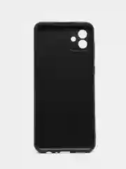 Черный чехол ROSCO для Samsung Galaxy A04, матовый, силиконовый, бортик вокруг камер