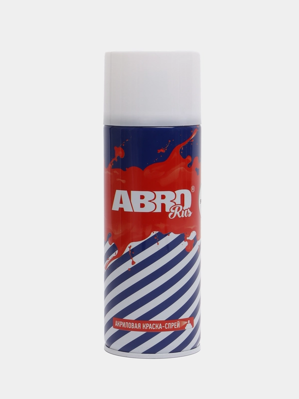 Краска спрей №1007 ABRO, белая матовая