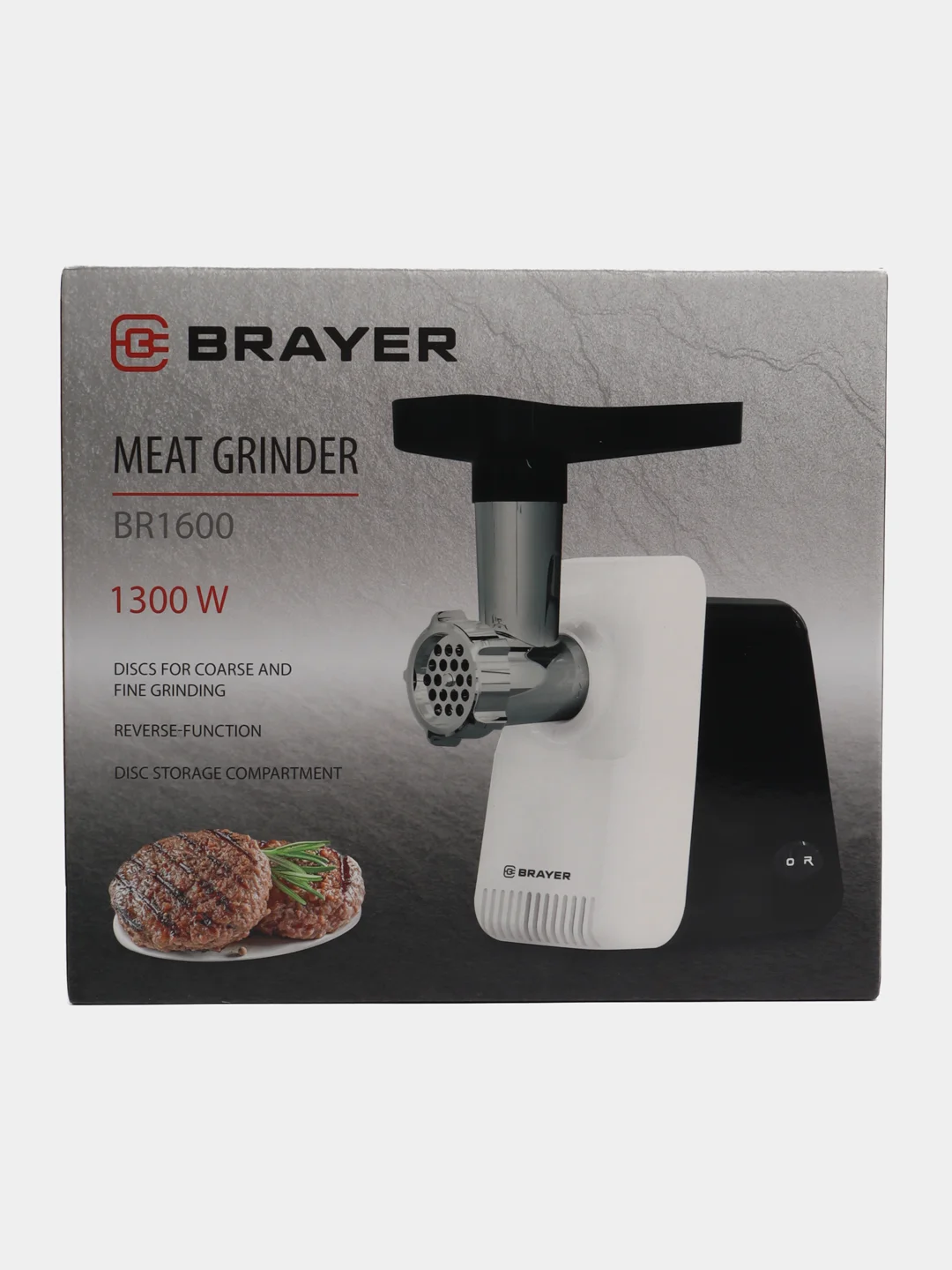 Электрическая мясорубка BRAYER BR1600, производительность 1,5 кг/мин