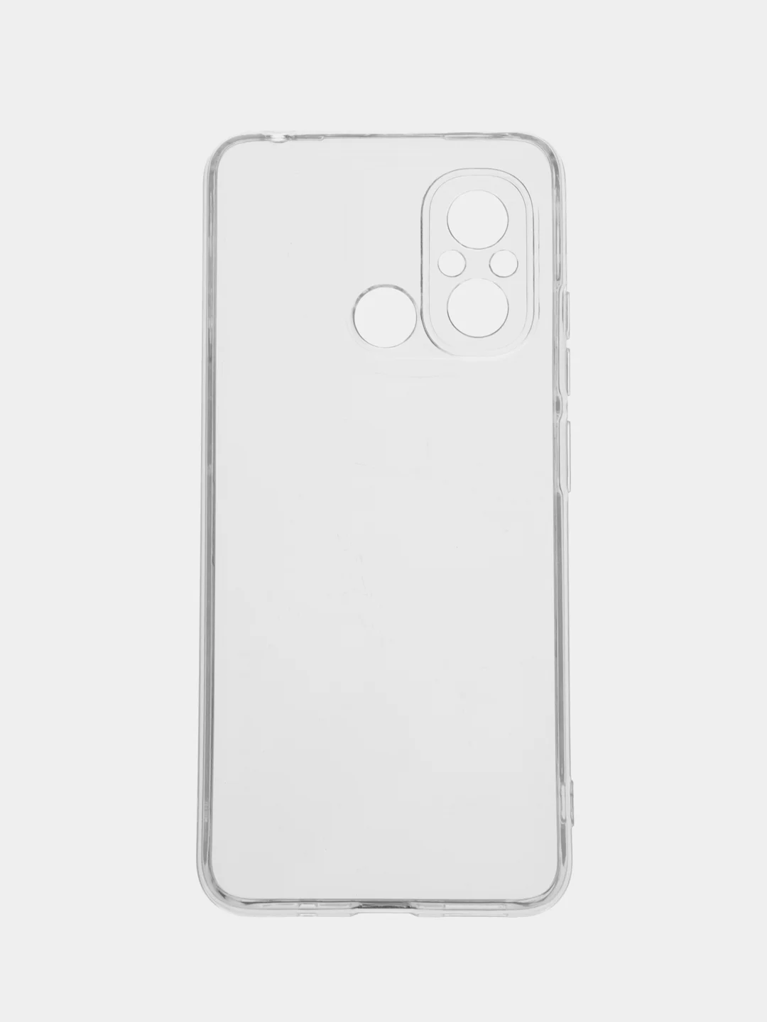 Чехол для Xiaomi Redmi 12C, с защитой камеры, силикон, прозрачный