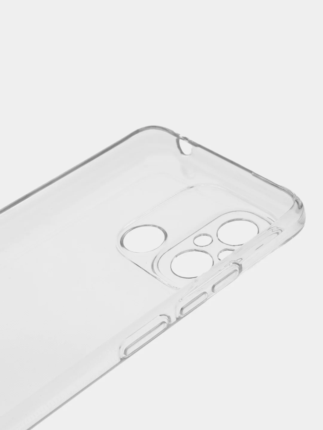 Чехол для Xiaomi Redmi 12C, с защитой камеры, силикон, прозрачный