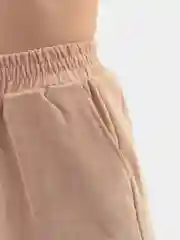 Бежевый костюм женский спортивный вельветовый, рубашка и брюки SHARMIN