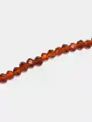 Терракотовый бусины рондели, граненые, стеклянные