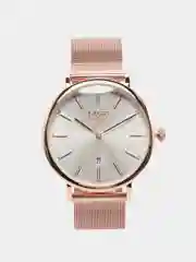 Серебряный мужские наручные часы Lige 9908 с календарём, в подарочной упаковке