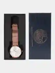 Серебряный мужские наручные часы Lige 9908 с календарём, в подарочной упаковке