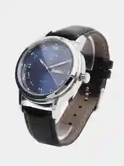 Синий мужские наручные часы Lige LG9846 c календарём, в подарочной упаковке