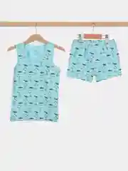 Белый майка и трусы, хлопок. Комплект нижнего белья для мальчика Elita Eldana Kids