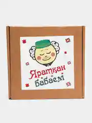 Красный подарочный набор дедушке, на татарском языке, 2 в 1