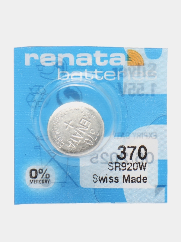 Батарейка Renata 370 (SR920SW / 371 / AG6), для часов