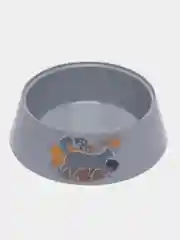 Серый миска для кошек "Мур-Мяу", 0.3 л