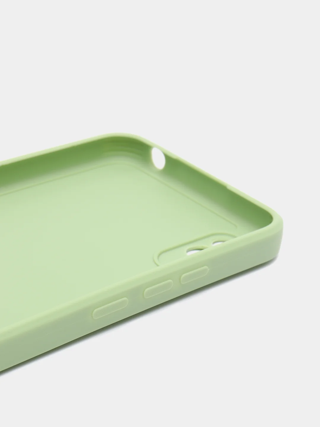 Зеленый силиконовый чехол для Xiaomi Redmi 9A (Сяоми Редми 9А), прозрачный