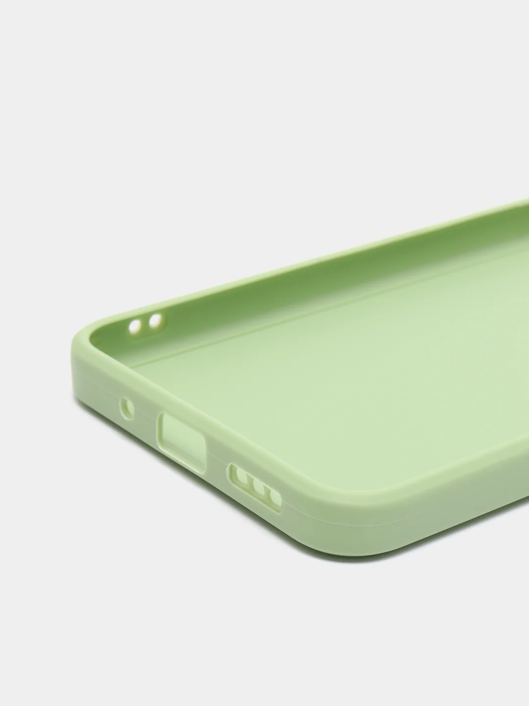 Зеленый силиконовый чехол для Xiaomi Redmi 9A (Сяоми Редми 9А), прозрачный