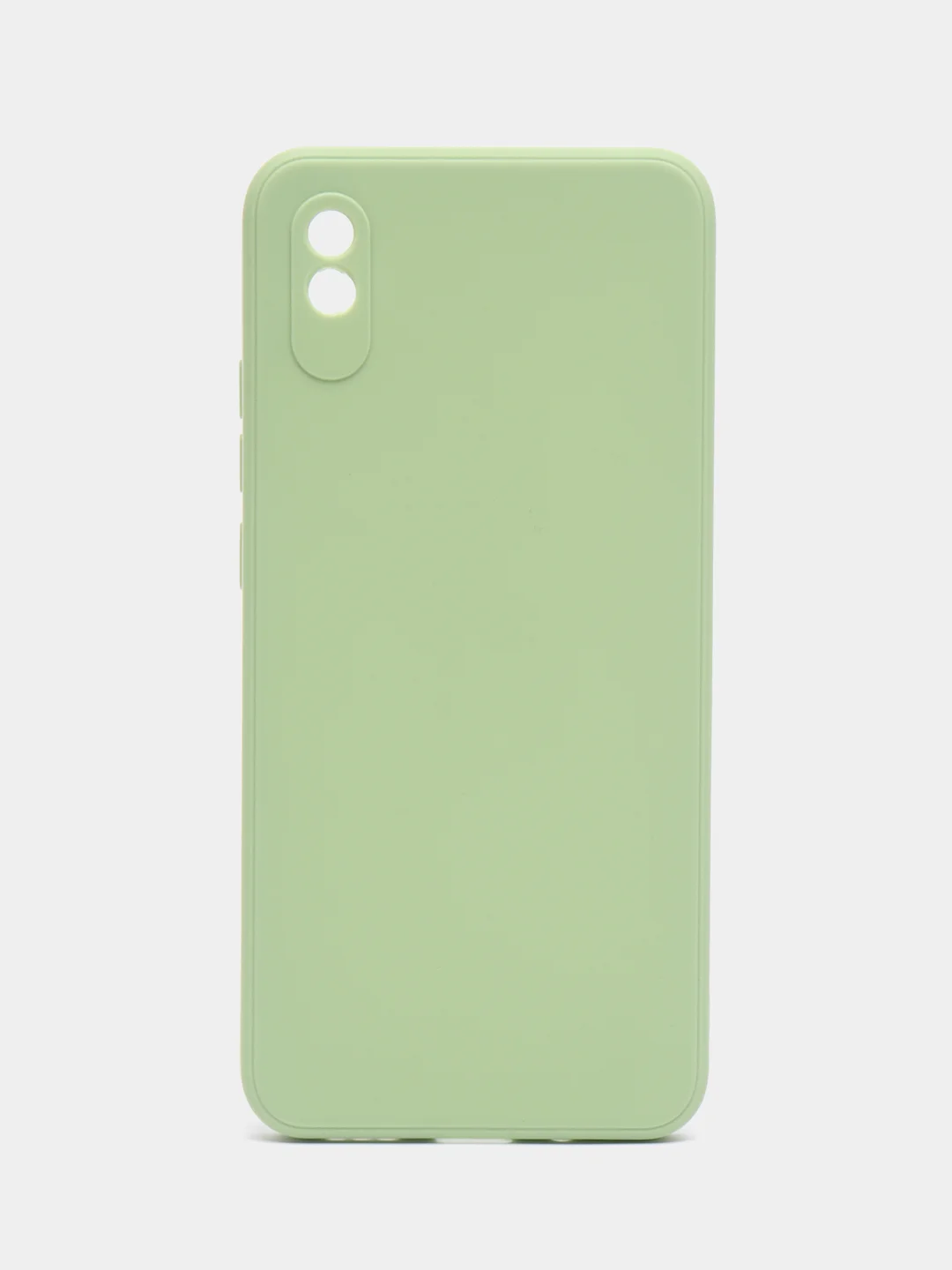 Зеленый силиконовый чехол для Xiaomi Redmi 9A (Сяоми Редми 9А), прозрачный