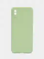 Зеленый силиконовый чехол для Xiaomi Redmi 9A (Сяоми Редми 9А), прозрачный