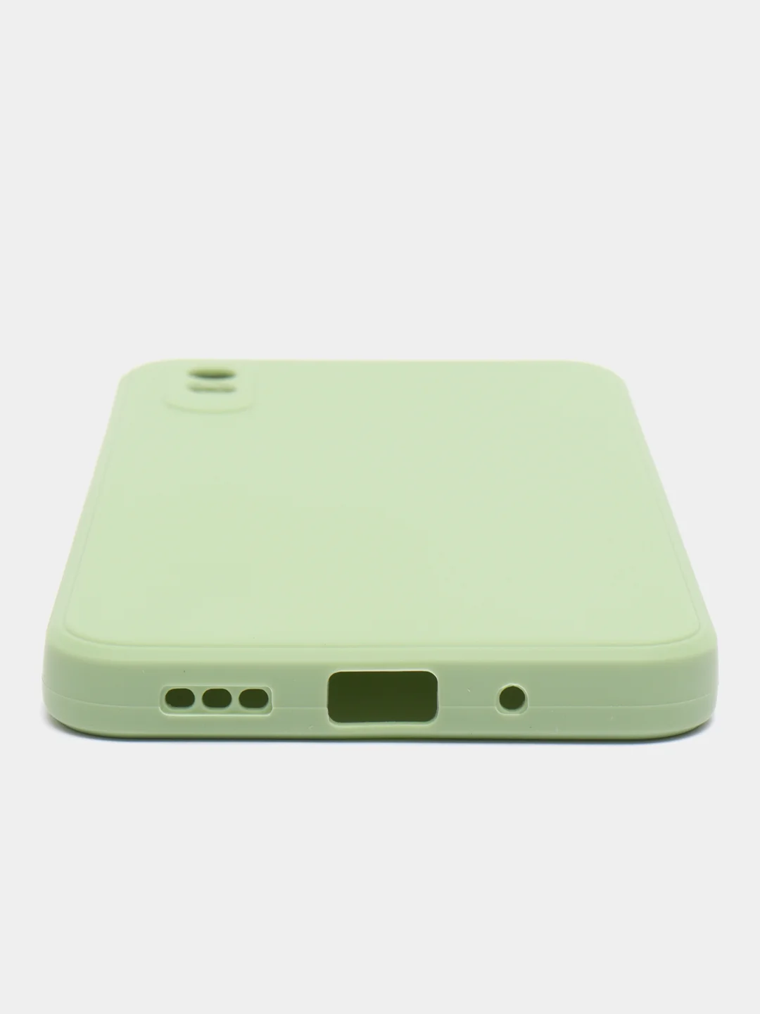 Зеленый силиконовый чехол для Xiaomi Redmi 9A (Сяоми Редми 9А), прозрачный
