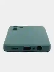 Тёмно-зелёный силиконовый чехол Samsung Galaxy A04S, A13 5G (Самсунг Галакси А04С, А13 5Г)