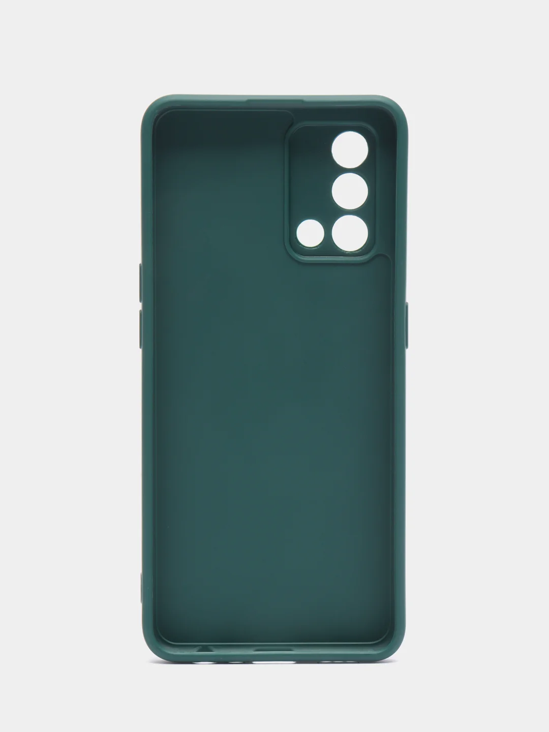 Тёмно-зелёный чехол OPPO A74 4G (Оппо А74, 4джи), силиконовый