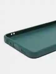 Тёмно-зелёный чехол OPPO A74 4G (Оппо А74, 4джи), силиконовый